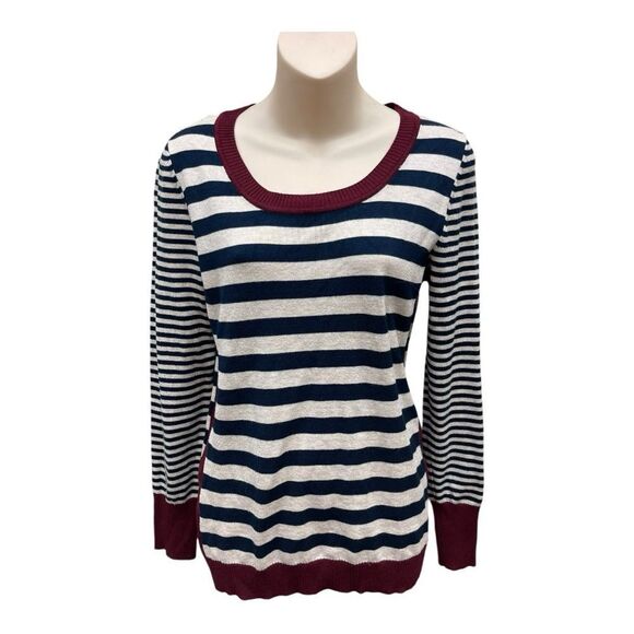Olive & Oak Maryanne Striped  Crewneck Pullover Sweater Stitch Fix -Size S EUC - Picture 1 of 7